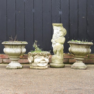 Lot 358 - A pair of garden planters