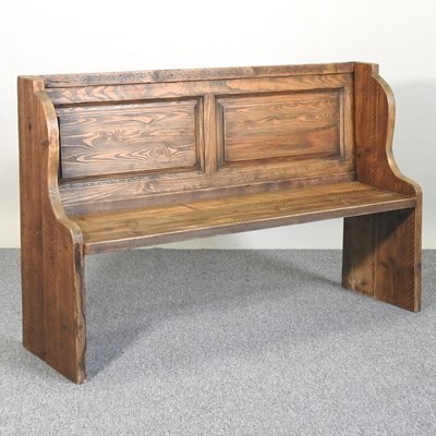 Lot 470 - A pine pew