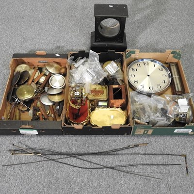 Lot 327 - Various clock parts