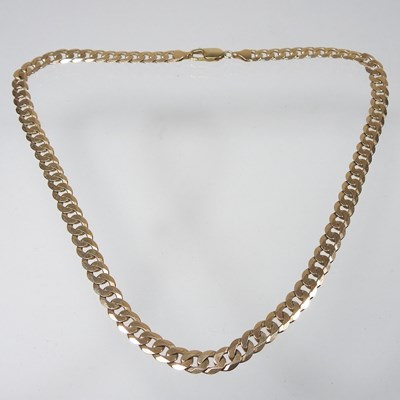 Lot 252 - A gold neck chain