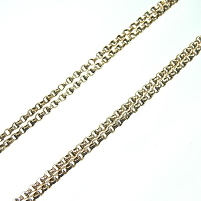 Lot 346 - A gold guard chain