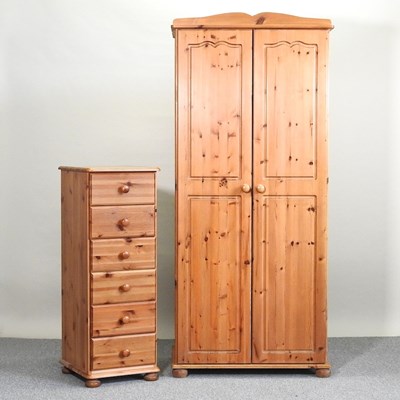 Lot 240 - A wardrobe and chest