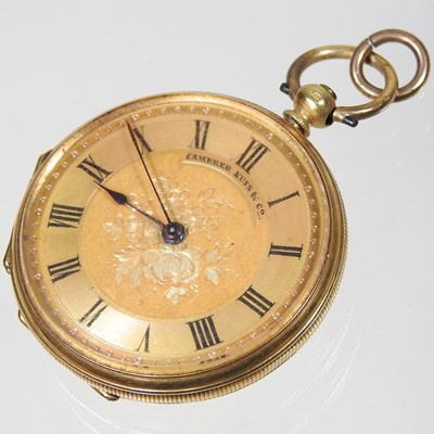 Lot 518 - A gold pocket watch