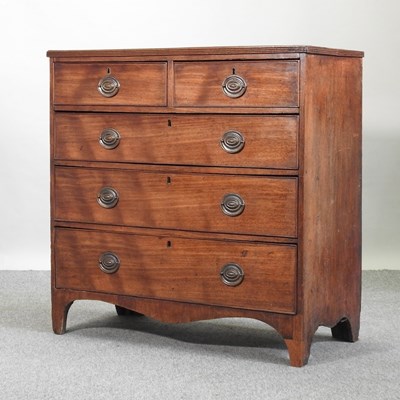 Lot 556 - A 19th century mahogany chest