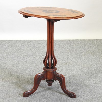 Lot 554 - A 19th century marquetry occasional table