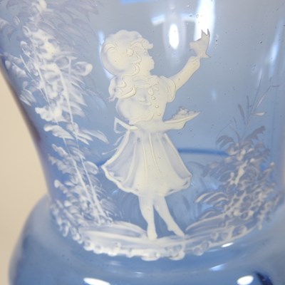Lot 128 - Mary Gregory style glass