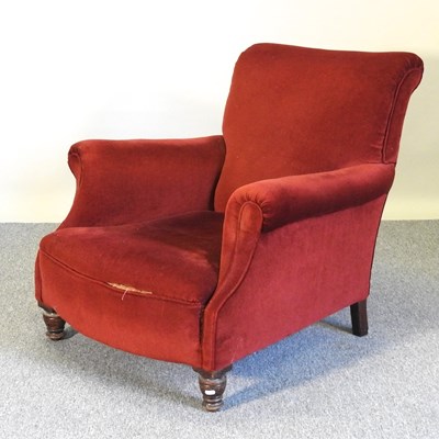 Lot 170 - A Howard style chair