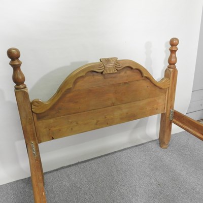 Lot 365 - A pine double bed