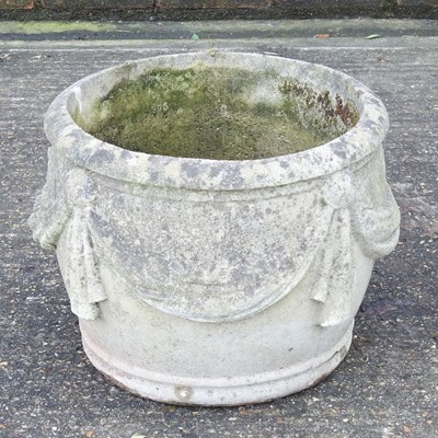 Lot 328 - A reconstituted stone garden planter