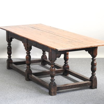 Lot 448 - A refectory table