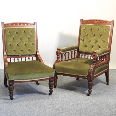 Lot 178 - Two Edwardian chairs