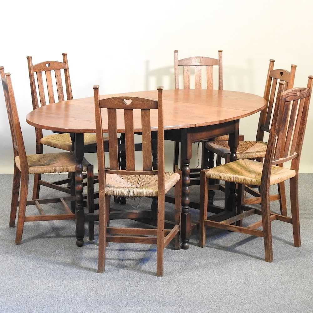 Lot 333 - A table and chairs