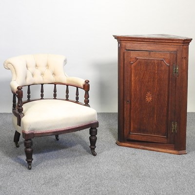 Lot 251 - A cabinet and chair