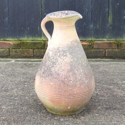 Lot 331 - A terracotta garden ewer