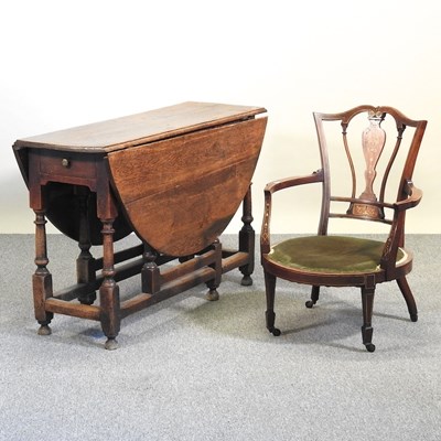 Lot 532 - A table and chair