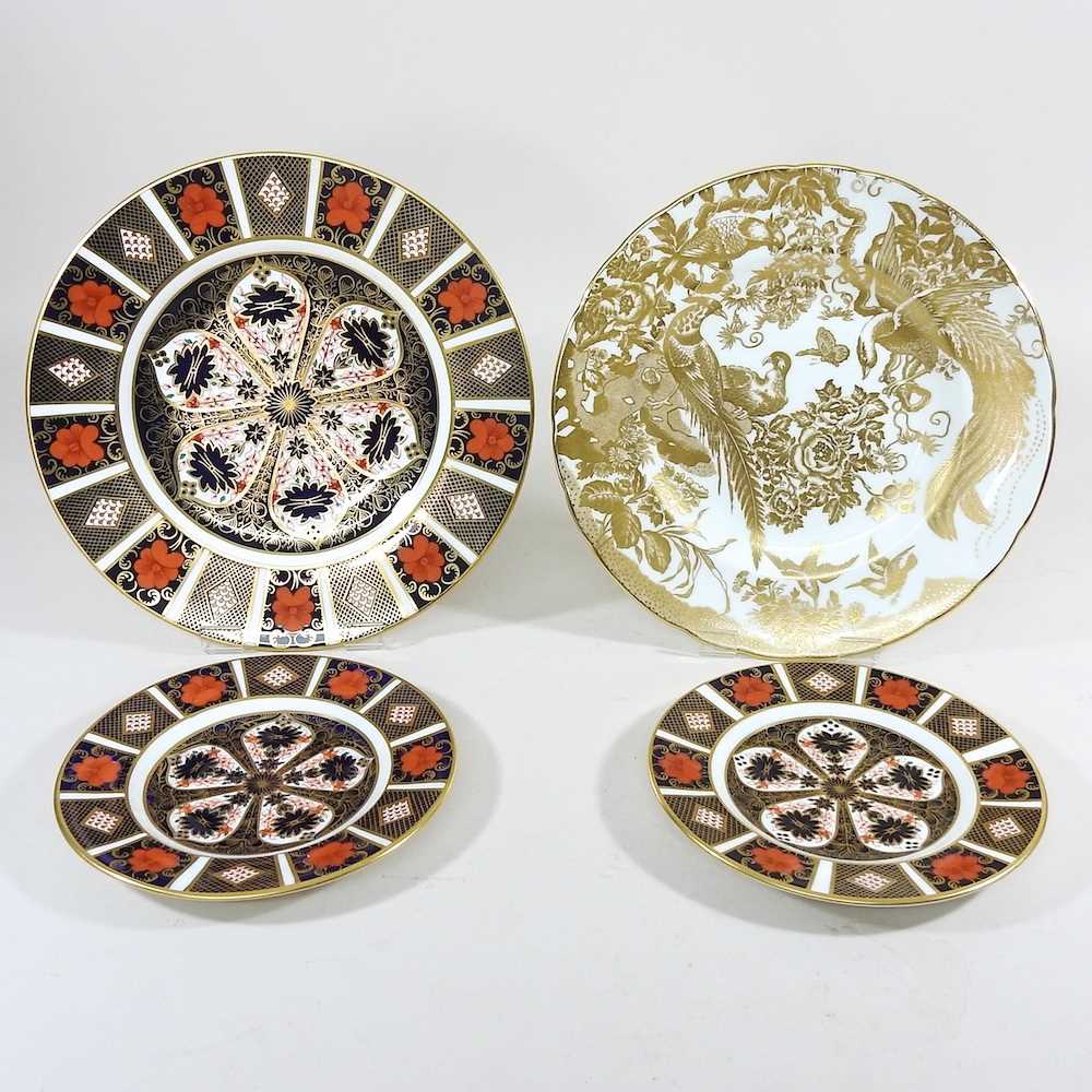 Lot 12 - Four Crown Derby plates