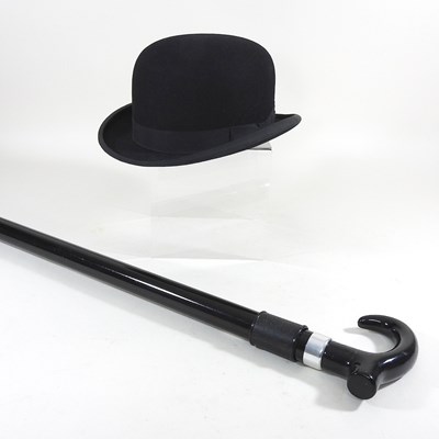 Lot 64 - A hat and stick