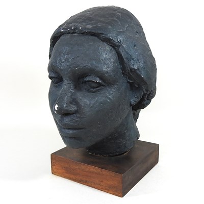 Lot 483 - A plaster sculpture, head of a lady