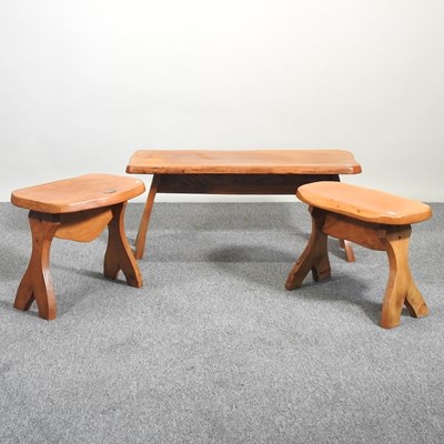 Lot 370 - Three elm tables