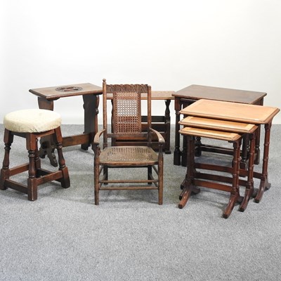 Lot 572 - A collection of furniture