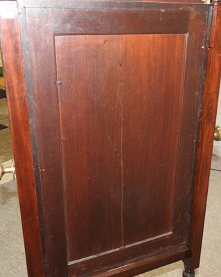 Lot 292 - A 19th century mahogany cheval mirror