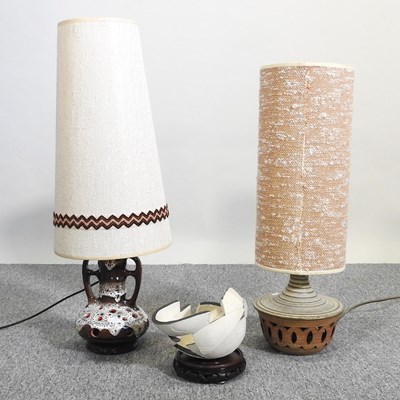 Lot 210 - Two table lamps