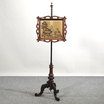 Lot 558 - A Victorian screen