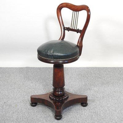 Lot 205 - A music chair