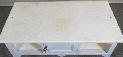 Lot 54 - A marble top washstand