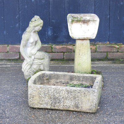 Lot 477 - A statue and planters