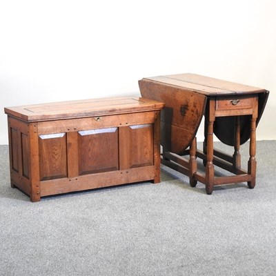 Lot 394 - A coffer and table