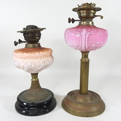 Lot 165 - Two oil lamps