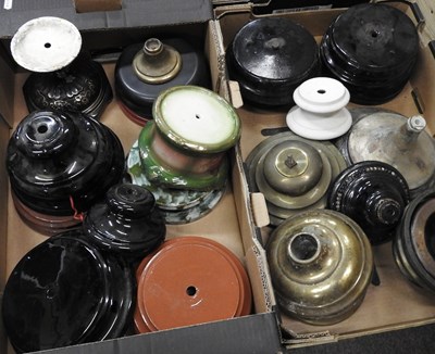 Lot 599 - Various lamp bases