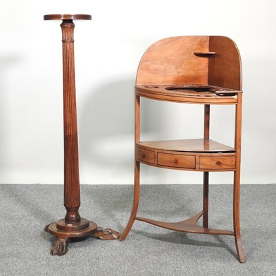 Lot 361 - A washstand and stand