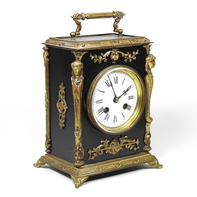 Lot 99 - A 19th century mantel clock