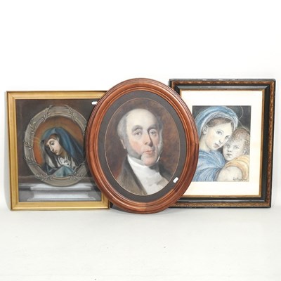 Lot 341 - Three portraits