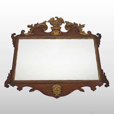 Lot 288 - A 19th century wall mirror