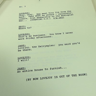 Lot 335 - A Lovejoy script
