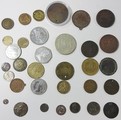 Lot 66 - A collection of coins, medals and tokens