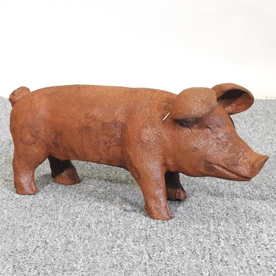 Lot 156 - A rusted pig