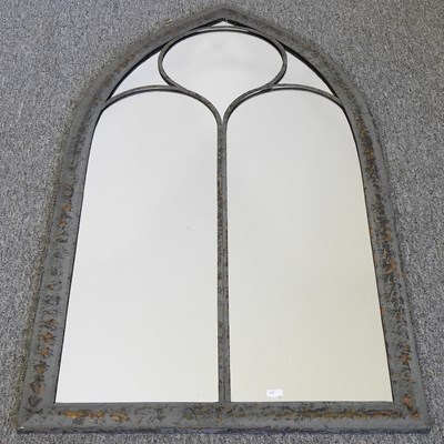 Lot 161 - A garden mirror