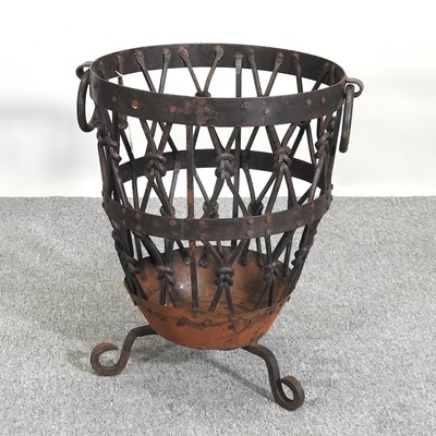 Lot 584 - A fire basket