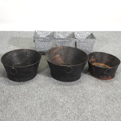 Lot 350 - Three planters