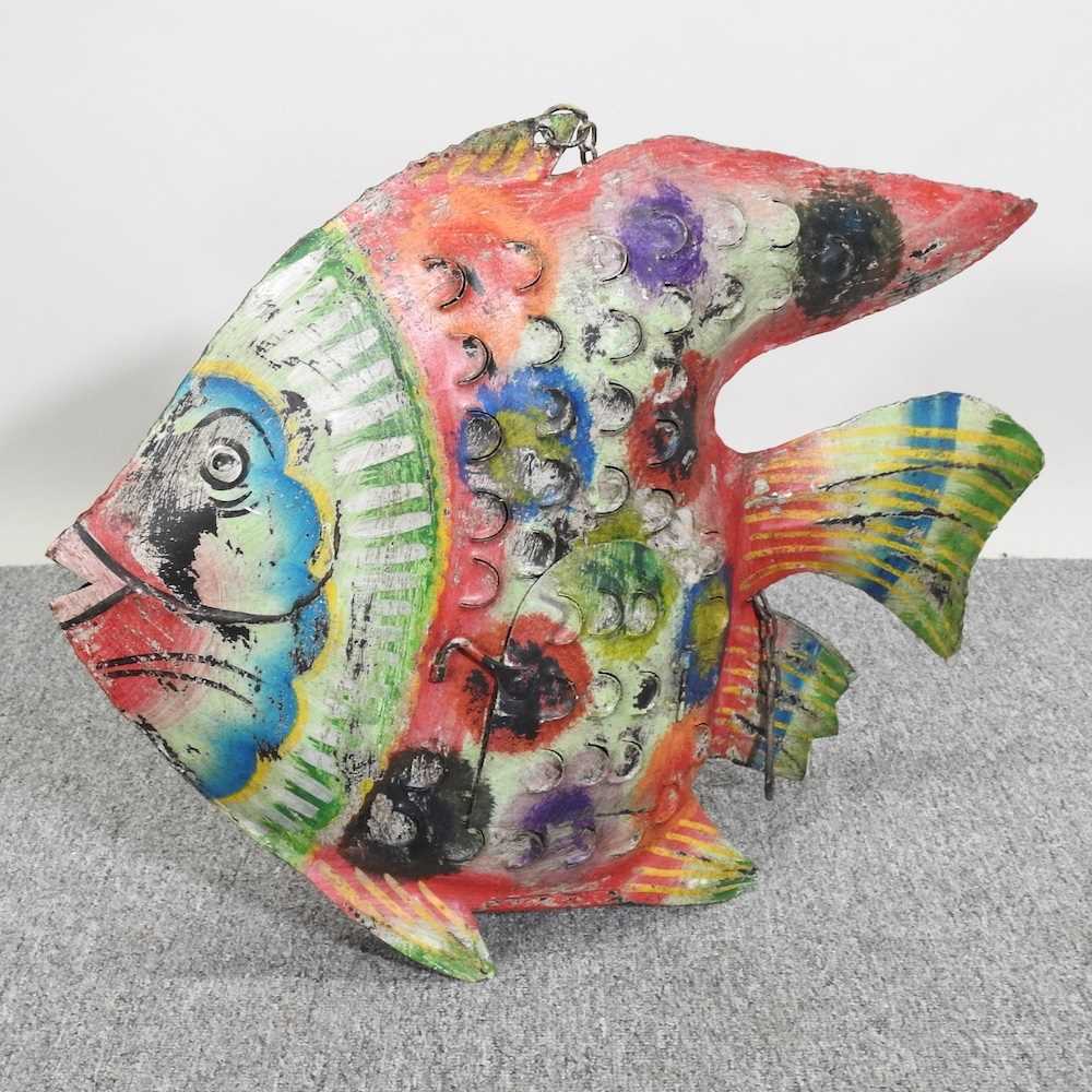 Lot 628 - A metal fish