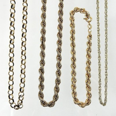 Lot 350 - Four gold chains