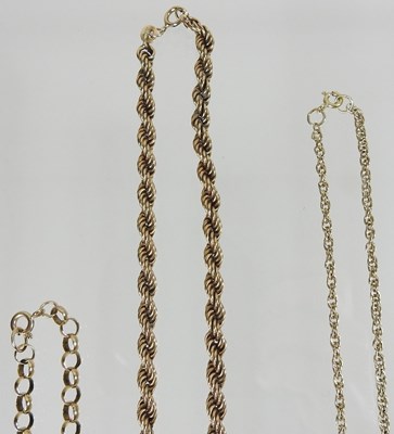 Lot 350 - Four gold chains