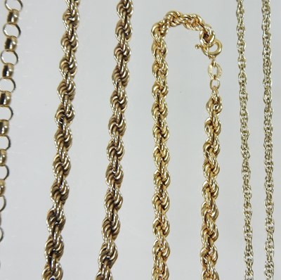 Lot 350 - Four gold chains