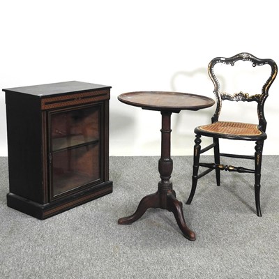 Lot 328 - A cabinet, table and chair