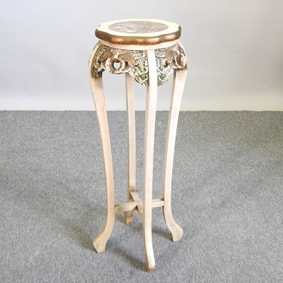 Lot 412 - A white painted jardiniere stand