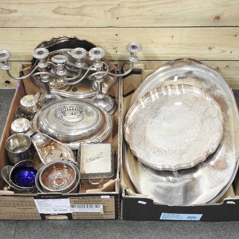 Lot 320 Silver plated items